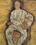 Egon Schiele Portrait of Victor Ritter von Bauer (mk12) oil painting picture wholesale